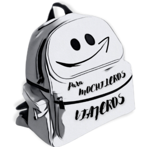 Logotipo y mascota de Para Mochileros Viajeros.